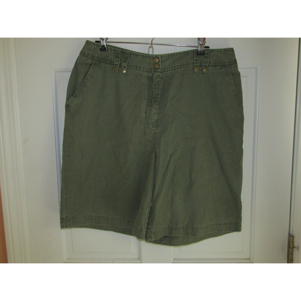 The Territory Ahead Women's Olive Green High Rise Casual Shorts Size 14